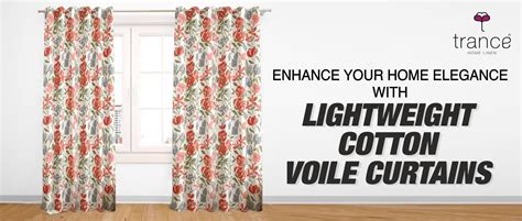 Enhance Your Home Elegance With Lightweight Cotton Voile Curtains ...