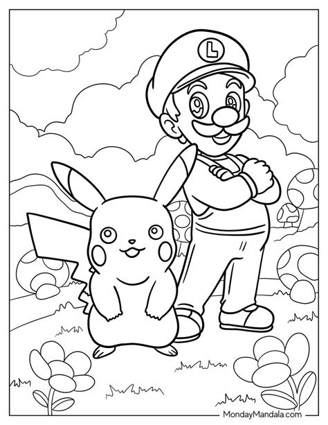 Luigi Coloring Pages