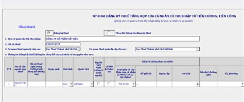 Đăng ký/ Thay đổi thông tin Mã số thuế TNCN khi đổi sang CCCD bằng HTKK ...