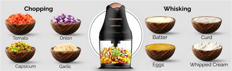 Buy Crompton ChopMaxx Electric Vegetable Chopper | 300 Watts Motors ...