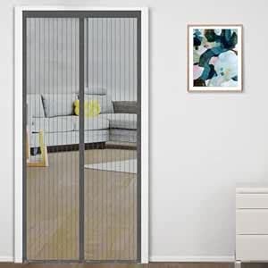 Classic Mosquito Net for Door Polyester Magnetic Curtain Auto Closing ...