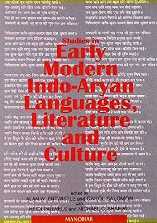 Buy Studies in Early Modern Indo-Aryan Languages, Literature & Culture ...