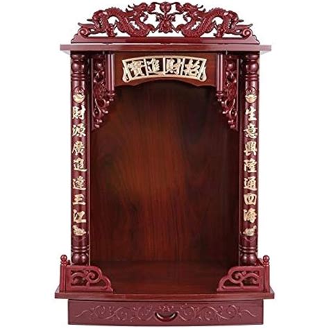 Buddha Statue Display Cabinet Home Solid Wood Buddha | Ubuy India