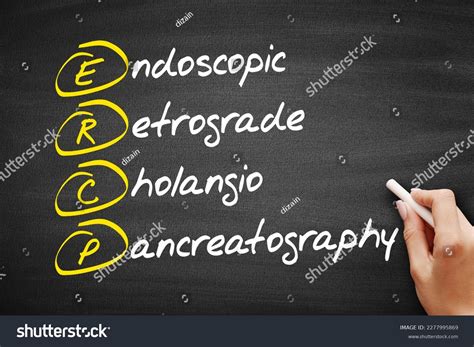 Ercp Endoscopic Retrograde Cholangiopancreatography Acronym Concept ...