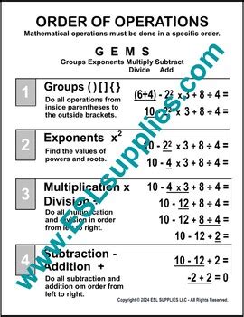 Image result for Order of Operations Math and Science