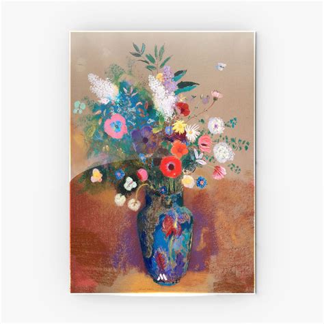 Bouquet of Flowers [Odilon Redon] Metal-Poster – Myxtur