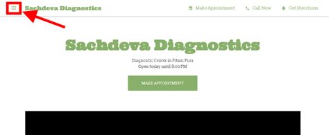 Steps to book lab visit appointment from Sachdeva Diagnostics