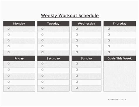 Image result for Developing a Weekly Workout Training Schedule