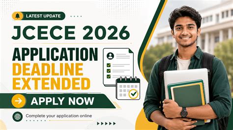 JCECE 2026 Application Deadline Extended