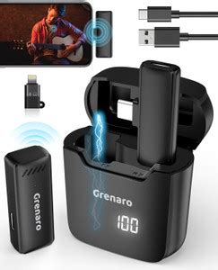Grenaro S11 Wireless Mic with Digital Display Charging Case – Single ...