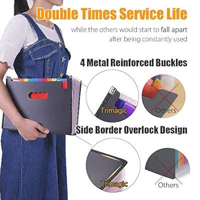 TriMagic Accordian File Folder Organizer, 24 Pockets India | Ubuy
