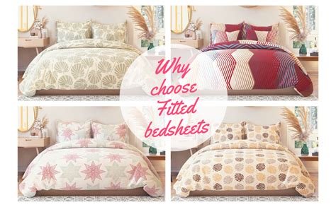 Buy TIB Glace Cotton Elastic Fitted Bedsheets King Size | Bedsheet for ...