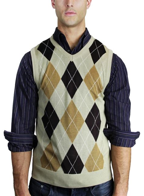 Blue Ocean Mens Argyle Sweater Vest (sv-255) - Walmart.com