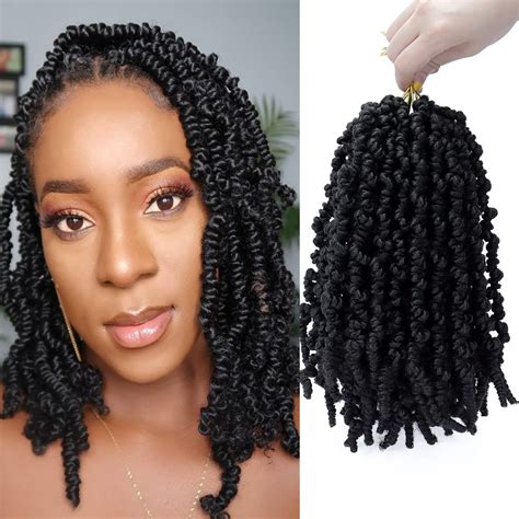 4 Packs Pre Twisted Spring Twist Crochet Hair 10 Inch | Desertcart INDIA