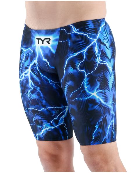 TYR Men’S Venzo Phantom Oblivion Jammer Swimsuit : Blue – Achivr