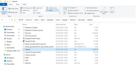 Image result for View History Files