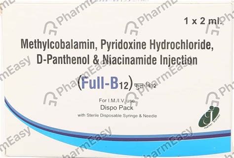 Buy Full B12 Ampoule Of 2ml Injection Online & Save Up to 24% at PharmEasy