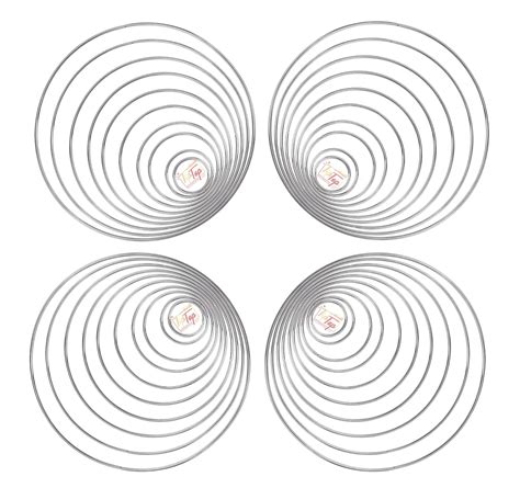 TIPTOP DECORATION Stainless Steel Premium Metal Rings for Dream ...