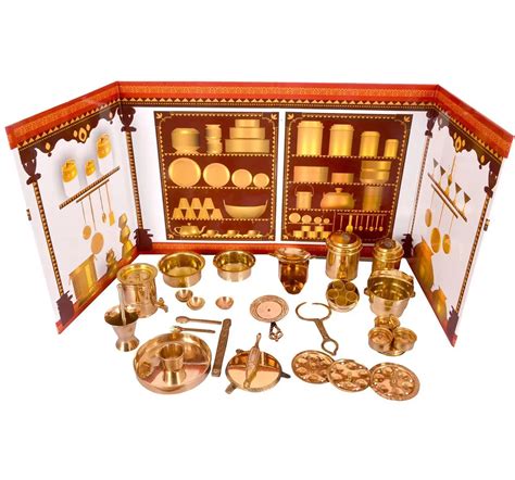 Buy Hamleys Desi Toys Premium Brass Roleplay Kitchen Set in Brass ...