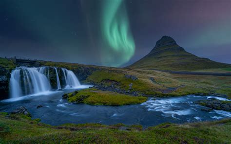 Download wallpaper 3840x2400 northern lights, landscape, river, nature ...