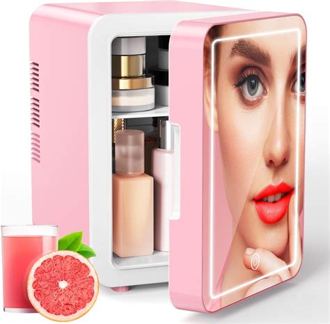 Amazon.com: YDHZ Mini Fridge for Bedroom, Skincare Fridge With Dimmable ...