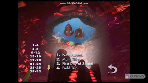 Image result for Procurando Nemo DVD Menu