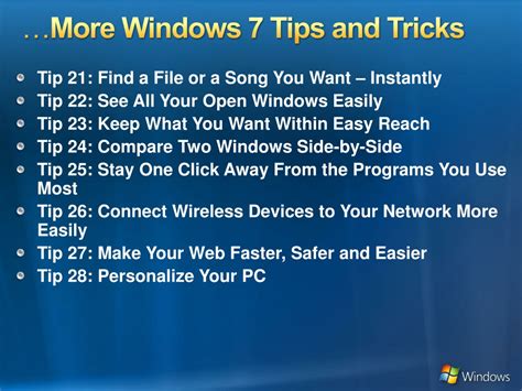 Windows 7 Tips 的图像结果