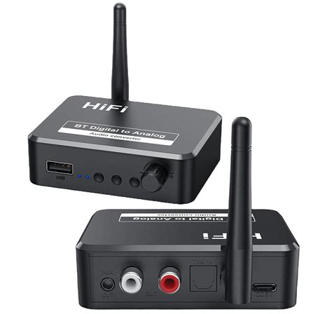 MICROWARE BT 5.3 Receiver U Disk Digital Analog Audio Converter SPdif ...