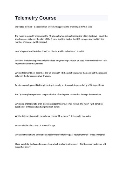 Image result for Best Telemetry Course