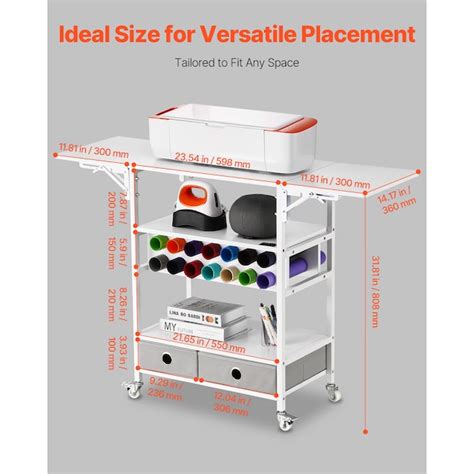 SVOPES White Printer stand in the Office Carts & Printer Stands ...