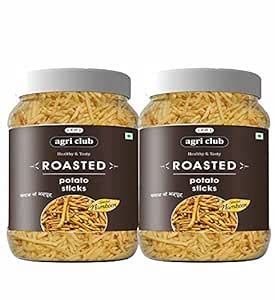 Agri Club Roasted Potato Sticks 300 g, Pack of 2, Each 150 g : Amazon ...
