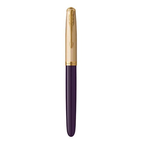 Parker 51 Deluxe Plum GT Fountain Pen | Shop Online at Makoba | Parker