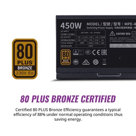 Cooler Master MWE 450 Bronze V2 Best Price in India on thevaluestore.in