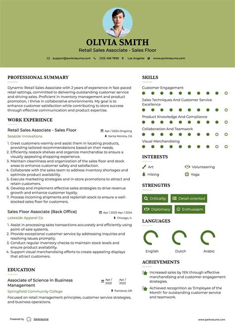 10+ Sales Floor Associate Resume Samples & Templates for 2025