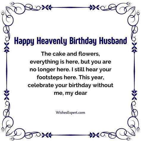 25 Happy Birthday Wishes For Husband In heaven