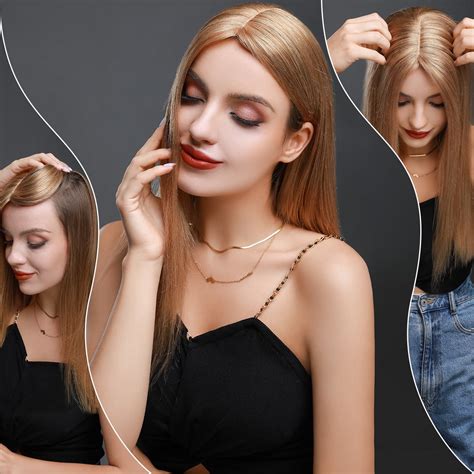 Buy SEGO Clip in Hair Extensions Human Hair Toppers 100% Real Human ...