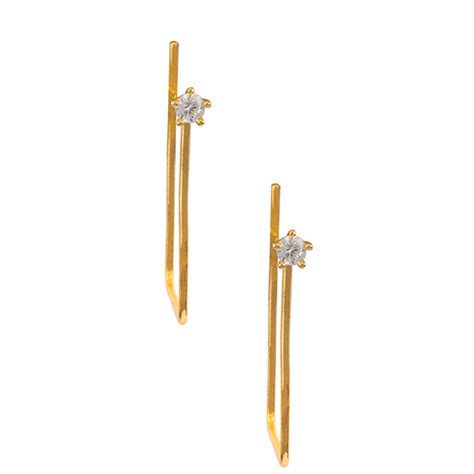 Gold Plated Classic Earrings – VOYLLA
