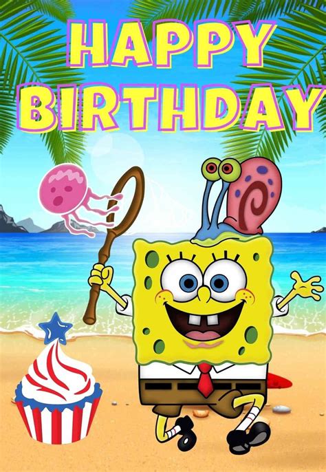Spongebob Happy Birthday Printable