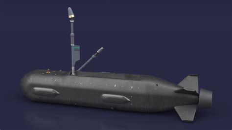 3D Boeing Orca AUV with Raised Antennas | 3D Molier International