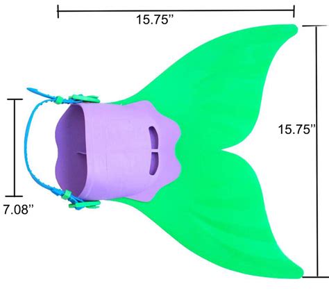 Mermaid Monofin, Swim Fin for Kids, Girls, Boys, Monofin Mermaid Tails ...