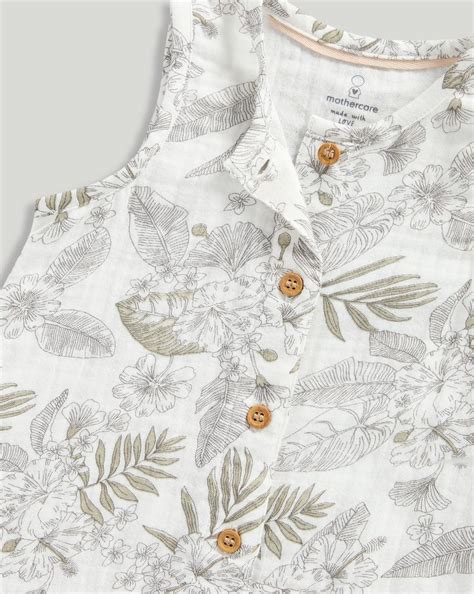 Buy Mothercare Unisex Neutral Botanicals Printed All-in-One-Cream ...