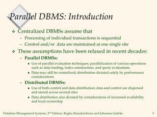 Image result for Parallel Database and Ditributed Database