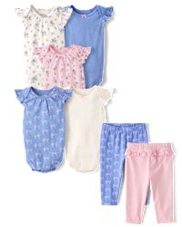Baby Girls Bow Ruffle Leggings 2-Pack - PURPLE | The Children's Place