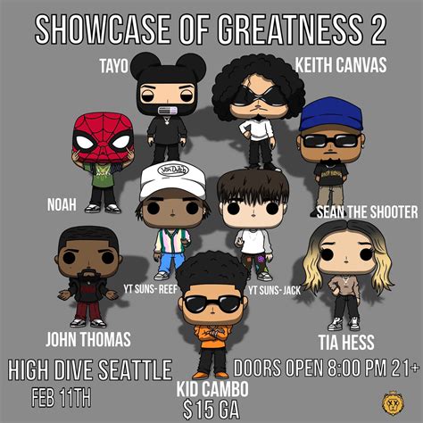 Kid Cambo with Keith Canvas, Tayo, Noah, John Thomas, Tia Hess ...