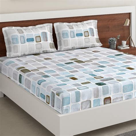 Buy D'DECOR Sigma 3-Pc Printed Double Bedsheet Set - 228 x 254 cm from ...