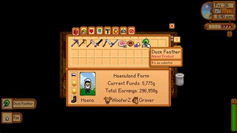 How to get Duck Feather in Stardew Valley