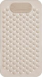 Buy RichAxis Rectangular Anti Skid Bath Mat With Foot Scrubber For Bath ...