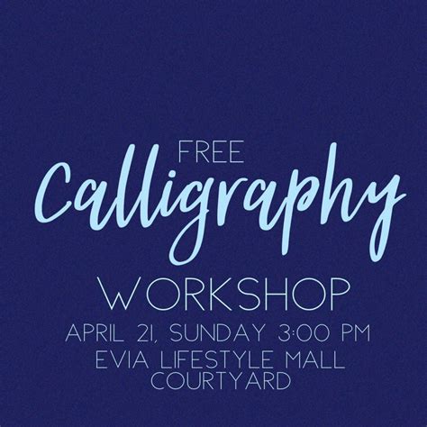 TCM Present: Machine Demo and Calligraphy Workshop at Evia, Evia ...