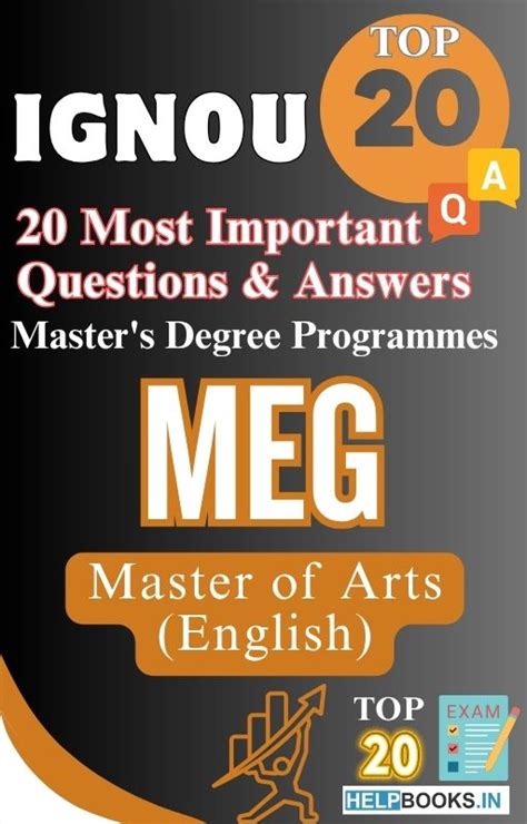 Master of Arts (English) (MEG) | IGNOU Top 20 PYQ Most Expected ...