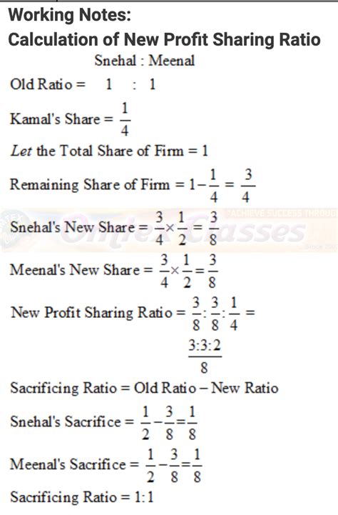 omtex.co.in : Snehal and Meenal are equal partners in a business. Their ...